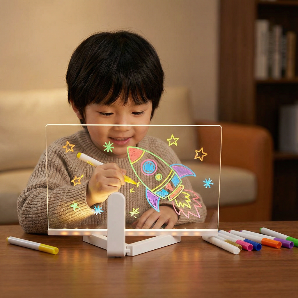 LED Writing Drawing Board for Kids