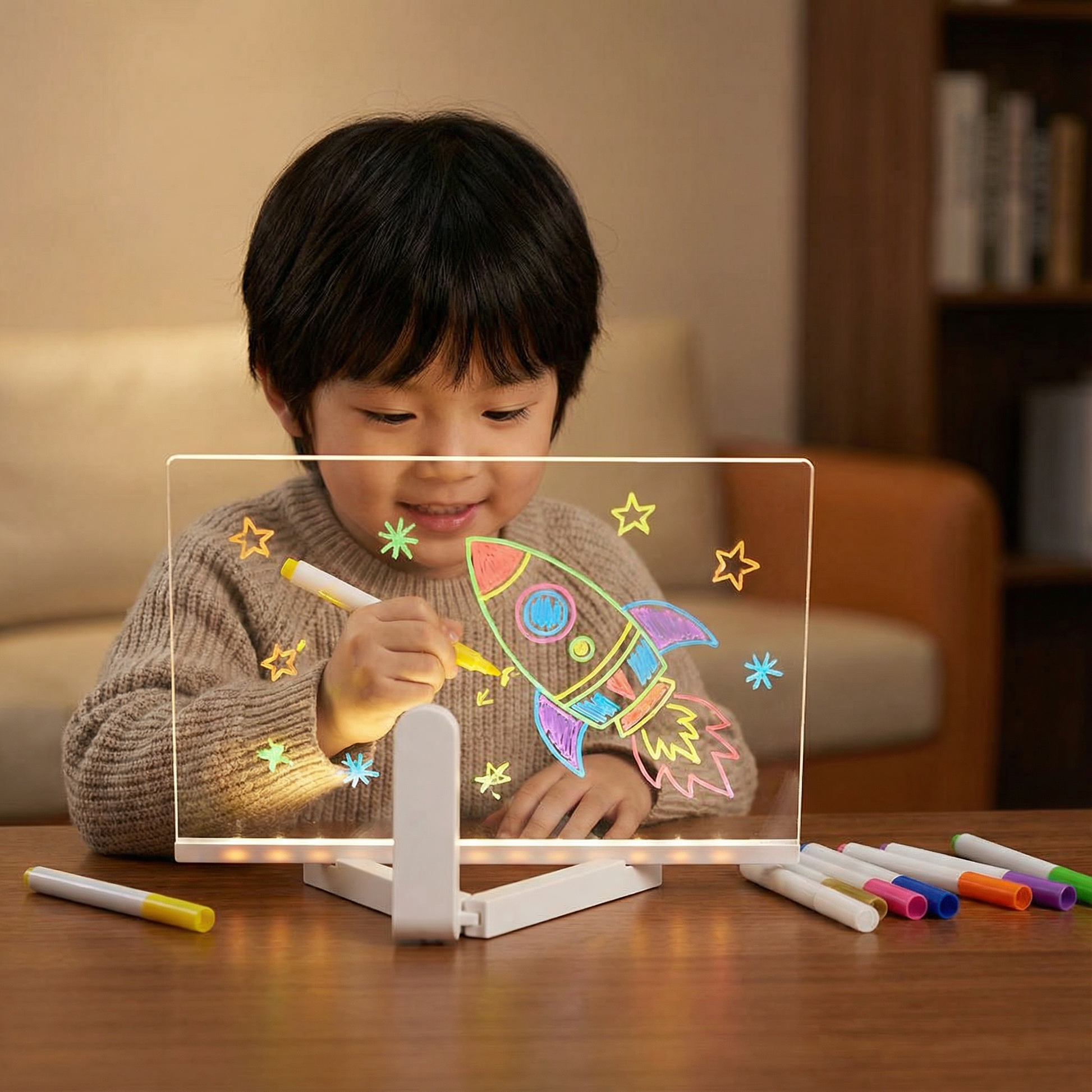 LED Writing Drawing Board for Kids